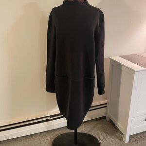 lululemon athletica City Bound Scuba - Black Long Sleeve Dress